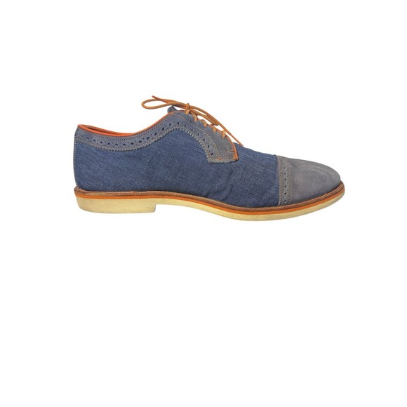Allen Edmonds Baton Rouge Blue And Denim Cap Toe Dress Shoes 3711 US 12 B main image 6
